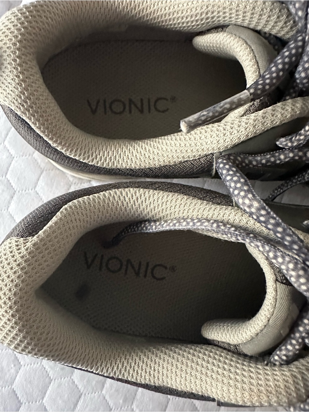 Vionic Gray Comfort Walking Sneakers Orthotic Athletic Shoes - Picture 5 of 9